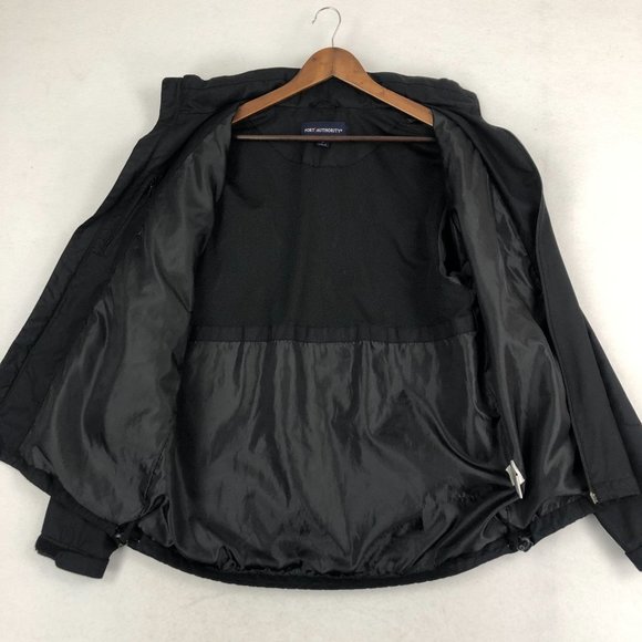 Port Authority Men's Size Medium Black KPM Long Sleeve Lined Full Zip Jacket - Picture 10 of 15